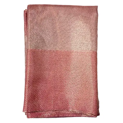 Jodhika Inspired Premium Tissue Silk Saree | Gold with Pink